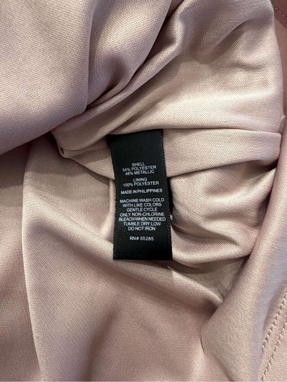 Express Sleeveless Metallic Mauve Wrap Mini Dress XL - Picture 7 of 8